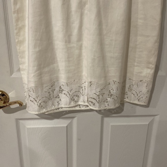 Tahari Arthur S. Levine Ivory Lace Midi Dress - Picture 8 of 8